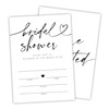 Ketsord Bridal Shower Invitations With Envelopes - Hand-Writing Fonts -