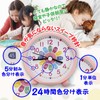 Funriche Colorful Alarm Clock, Continuous Second Hand, No Noise, Clock
