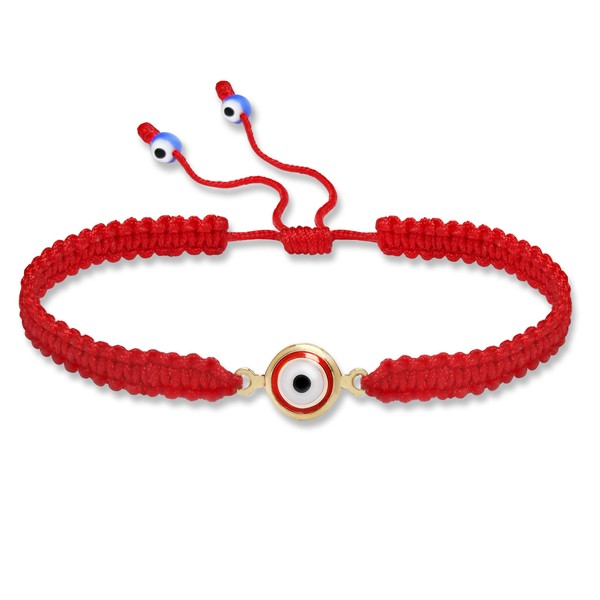 Lucky Charms USA Evil Eye Red String Protection Bracelet With