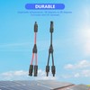 2 sets Solar Connectors Y Branch Parallel Adapter Cable Wire