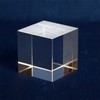 Multicoloured Cube Prism Glasses, Transparent Cube Optical Glass Cube Prism,