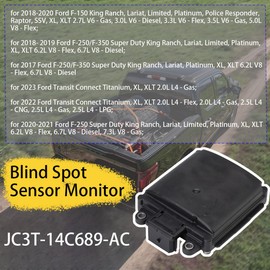 JC3T-14C689-AC Módulo sensor de monitor de punto ciego para Ford F150 2018, 2019, 2020, F250SD F350SD, Transit Connect JC3T14C689AC Monitor de sensor de objeto lateral de radar de punto ciego