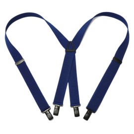 KASAJIMA Suspenders - 30 mm Wide - Made in Japan - No Metal - Plastic - Men's Casual - Rain Pants - Snowboarding - Skiing - Fishing - [PC30], navy