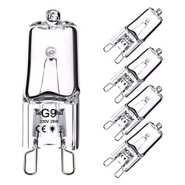 OSDUE OSDUE G9 Halogen Leuchtmittel, 5 Stck Kapsel Lampe Dimmbar 28W 230V Warmwei?e Lampen 2800K fr Backofen Mikrowellen Herd Deckenleuchten