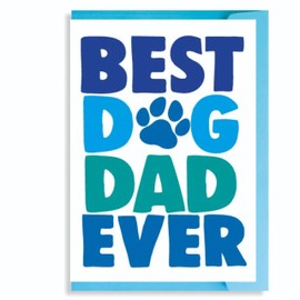 Funny Father's Day Card Dad Daddy Birthday Card For Him Pet Lover Humour Colleague Husband - Dog Dad - F126