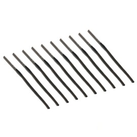 Orurdo Fishing Tackle Stream Spread Tip Top Set of 10 (Metal Part Outer Diameter: 0.05 inch (1.3 mm), Inner Diameter 0.04 inch (1.0 mm), Lillian Rotatable Type, For Repair, Replacement, DIY, DIY