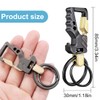 SJLAUX 2 Pcs Multi-tool Keychain, Zinc Metal Keyring with Bottle