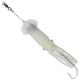 JSHANMEI Saltwater Squid Fishing Lures 6/0 Hooks Squid Jig Deep Drop Light Flasher Offshore Lures All-Conditions Fishing Gear for targeting a wide range of saltwater predators. (Colorful)