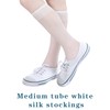Bencailor High Hosiery Socks 3 Pairs Thin Stockings Nylon Knee