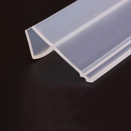 ETOPARS Bathroom Seal Bathroom Door Sealing Strip Screen Shower Cubicles Window Gap Seal Rubber Glass Underside Weather 10 mm 78 Inch H Shape 0-20 mm Gap