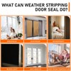 23ft Weather Stripping Door Seal Strip,Self-Adhesive Door Weather Stripping Seal