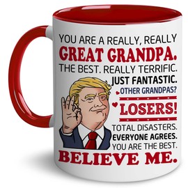 BECHUSKY Grandpa Gifts - Great Grandpa Mug For Christmas - Grandfather Mug - Father Day Mug For Grandpa - Grandpa Gifts From Grandchildren, GrandSon, Granddaughter For Christmas Birthday