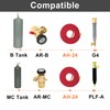 0386-1091 AH-24 Air Acetylene Torch Hose With Lashing Strap, 24FT