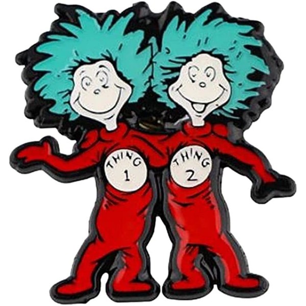 Things 1 Thing 2 Characters Metal Enamel 1.4 Inches Tall