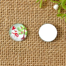Pack of 200 Christmas Cabochons Glass Cabochon Oval Cabochon Transparent Cabochon for Photo Pendant Craft Jewellery Making 10 mm