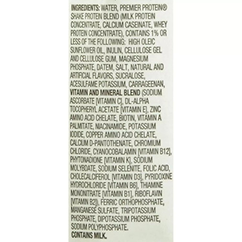 Premier Nutrition High Protein Shake, Vanilla, 11 oz.,18 Count -
