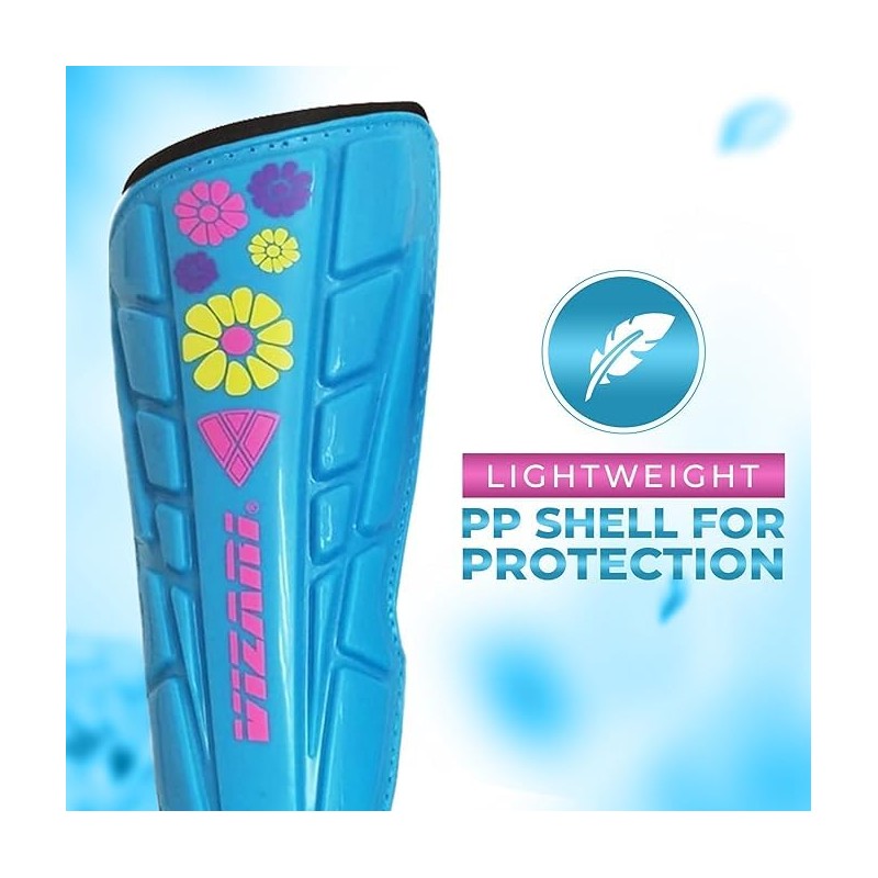 Vizari Espinillera Blossom Azul, XXS