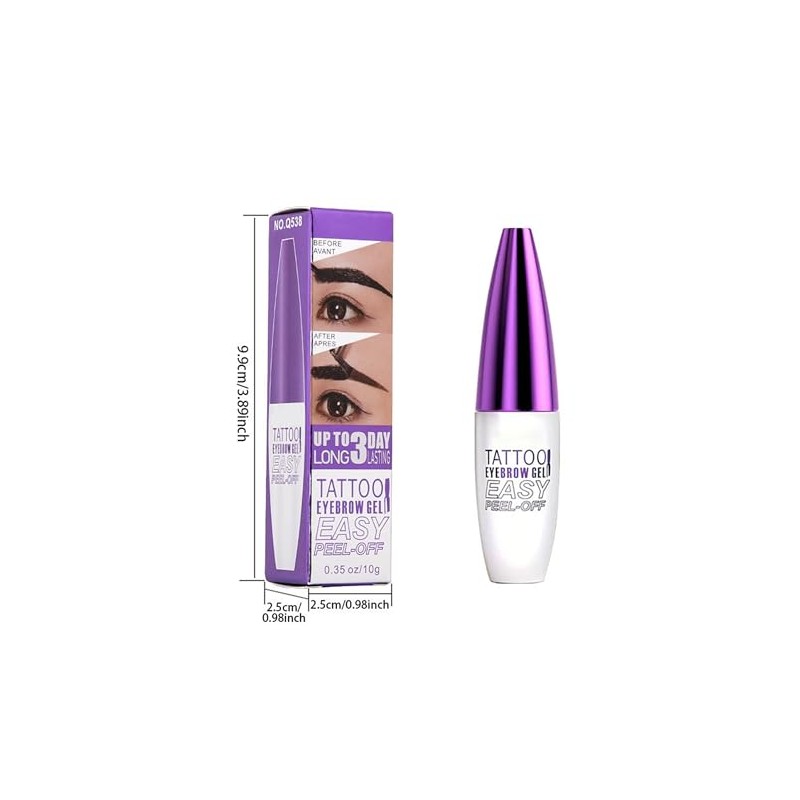 Erinde Gel para cejas peel-off, #02