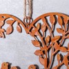 levandeo Heart 12 x 13 cm Metal Hanging Bird Garden
