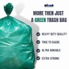 Plasticplace 40-45 Gallon Trash Bags │ 1.2 Mil │ Green
