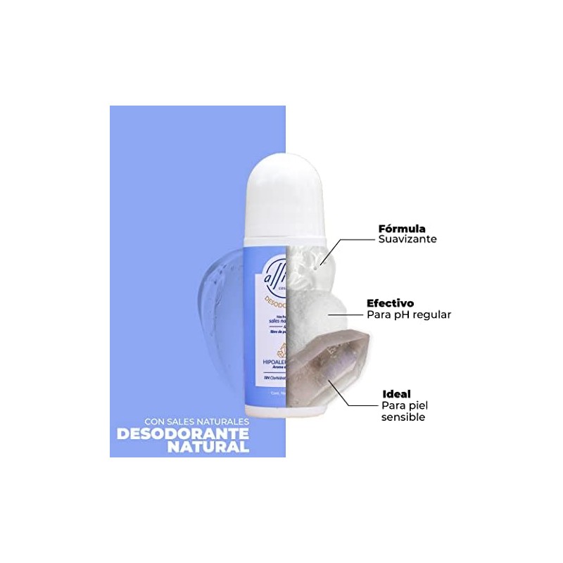 Desodorante Natural Con Piedra De Alumbre Y Bicarbonato de Sodio,