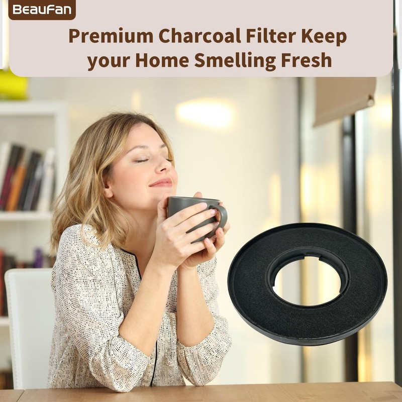 Beaufan 4 Pack CBCF005 Active Carbon Filters Compatible with CIARRA