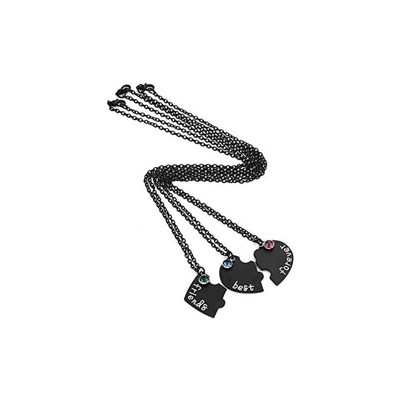 outerunner Bff Best Friends Forever 3 Necklace for Women Friendship