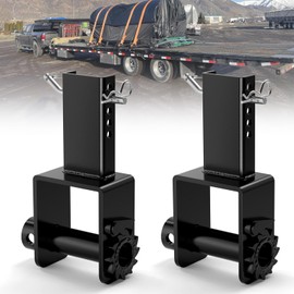 Upgraded Trailer Stake Pocket Winch 2PCS, Stake Pocket for 4" Ratchet Tie Down Straps 16200 LBS Capacity and 5400 LBS Load Limit for Flatbed Trailer Trucks Winches Flatbed Equipment Accessories