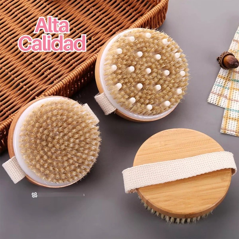 Universo en Linea Cepillo Corporal Cerdas Naturales Exfoliante Suave Full