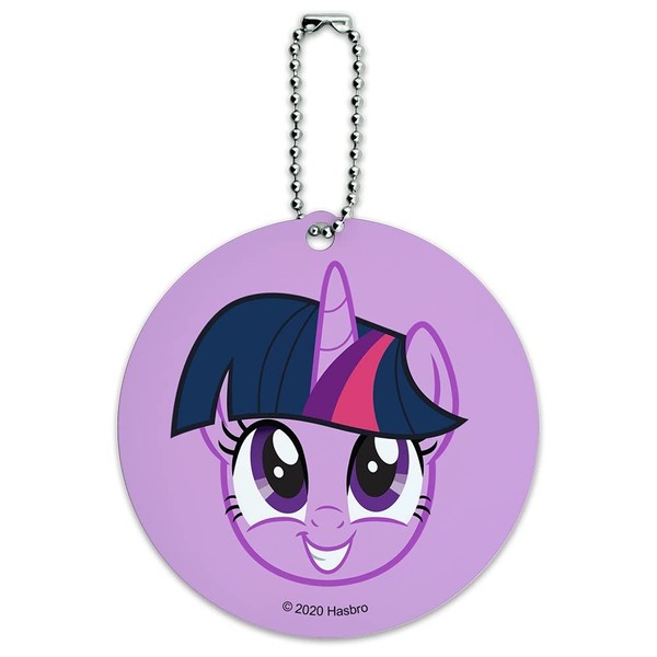 My Little Pony Twilight Sparkle Face Round Luggage ID Tag