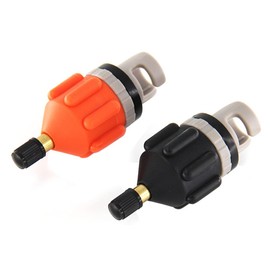 Tiardey 2pcs Inflatable Boat Air Pump Converter,for Inflatable Boat,Stand Up Paddle Board,Inflatable Bed,Surf Paddl - Orange & Black