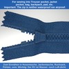 Pack of 2 Non Separable Zippers, 40cm Track Length, Dark