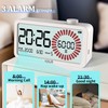 Visual Timer 4-in-1 Alarm Clock,for Heavy Sleepers Student Kids