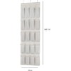 Generic Asatte 20 Large Pocket Over-the-Door Hanging Shoe Organizer, Grayish