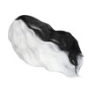 Black and White Short Curly Wig Women Cosplay Party Shoulder