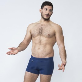 Taddlee Swimwear Men Swim Briefs Swimsuits Mens Bathings Suit Square Cut Trunks (US, Alpha, Medium, Regular, Regular, Blue)