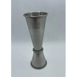 Elijah Craig Steel Double Jigger 2oz 1.5oz 3/4oz 1/2oz W/ Black Walnut Syrup