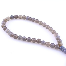 beirunde Tasbih Tesbih Islamic 33 Prayer Beads, Muslim Islam Subha Sebha Worry Beads, Misbaha Masbaha Tasbeeh Sibha Beads, Allah Mohammed Ramadan Rosary, Tasbih 10mm Grey Agate Beads Handmade Tassel