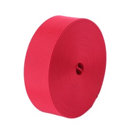 Devobunch Nylon Webbing - 1.5 Inch Nylon Strapping for Outdoor DIY Gear Repair, 1.5 Inch by 10, 25, or 50 Yards (50 Yard, 1.5'' Red)