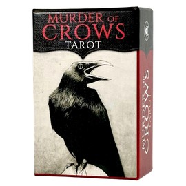 I.I.J Tarot Cards, 78 Cards, Weighted Edition, Miniature Tarot Divination [Murder of Crows Tarot Mini] Japanese Instruction Manual Included