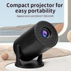 Portable 1080P Mini Projector with Bluetooth and WiFi, 270° Adjustable