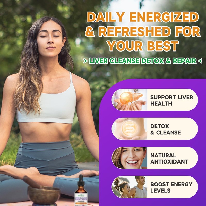 Liver Cleanse Detox & Repair Liquid Drops - 2000mg Milk