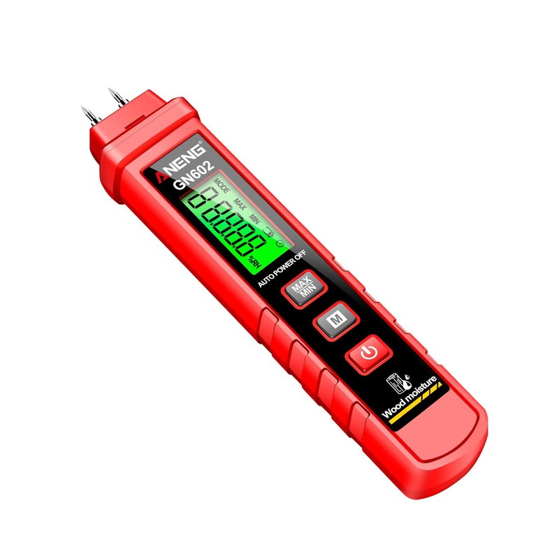 Milageto Handheld Wood Moisture Meter,Intelligent Moisture Tester Accurate, Digital Building