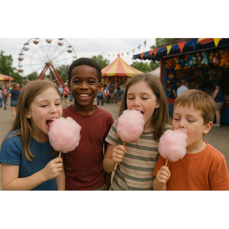 texpot Pack of 100 Cotton Candy Sticks 30 cm 4