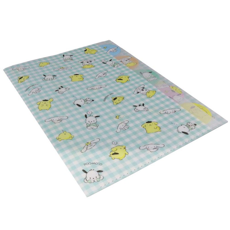 Sunstar Stationery Sanrio Clear File Die Cut Sanrio Characters S2108224