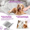 Dematting Undercoat Rake Comb for Dogs & Cats with Long
