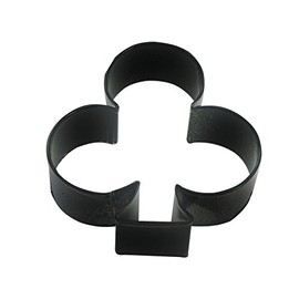 R&M Club 3.25" Cookie Cutter Black With Brightly Colored, Durable, Baked-on Polyresin Finish
