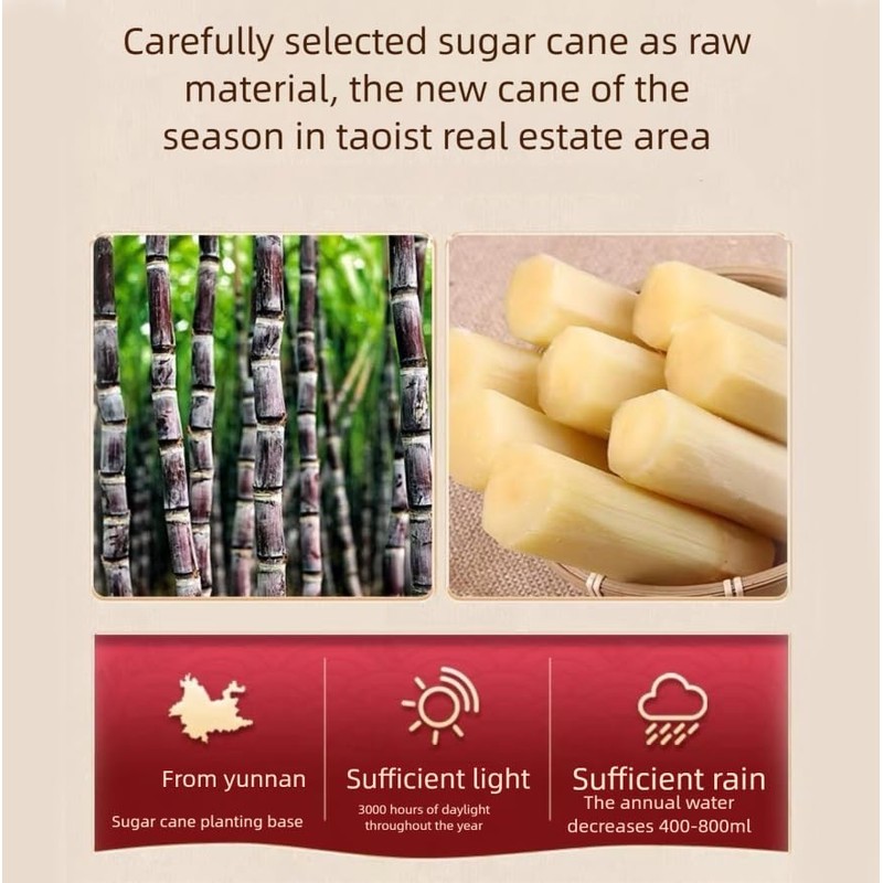 MOORCHOCO Yellow Rock Sugar for Pho, Medium-Sized (Large particles 10.58oz)