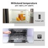 5 Recipientes Herméticos De Cristal Con Tapa De Madera Bambú