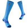 LEAKDRY Waterproof Socks Knee High Long Socks,Thermal Ligthweight Breathable,Hiking,Cycling,Running,Skiing, Blue,